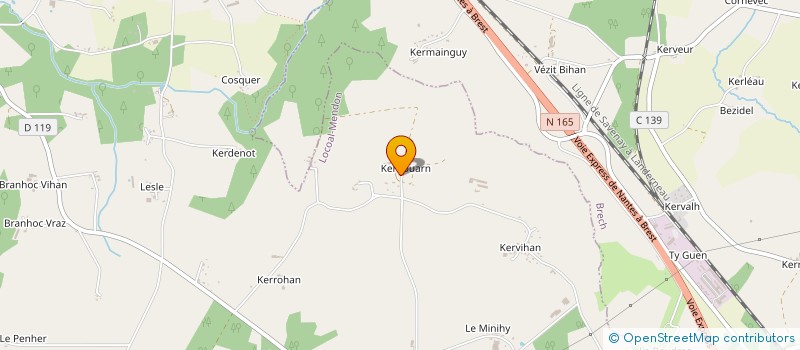 localisation de l'entreprise KERHOUARN  LOCOAL-MENDON