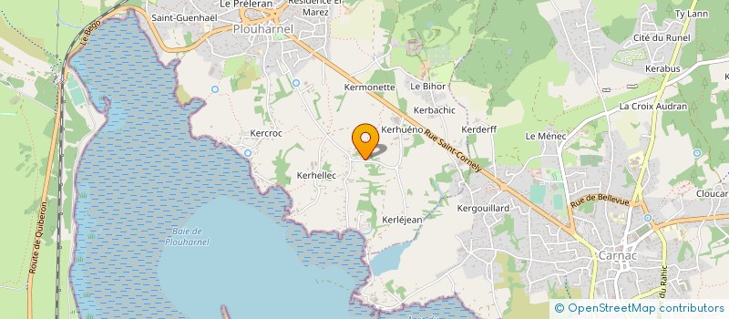 localisation de l'entreprise KERHUENO  PLOUHARNEL