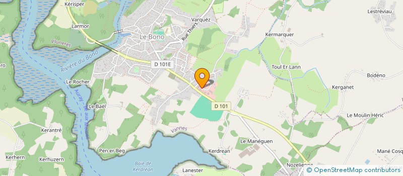 localisation de l'entreprise KERIAN AGENCEMENT à LE BONO