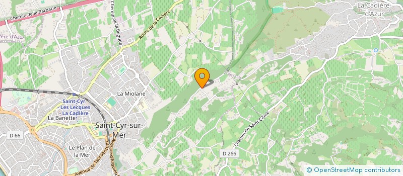 localisation de l'entreprise KERIDEAS à SAINT-CYR-SUR-MER