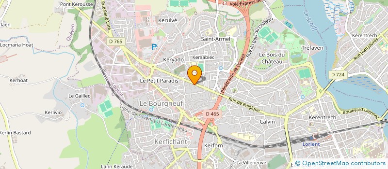 localisation de l'entreprise KERIDEL  LORIENT