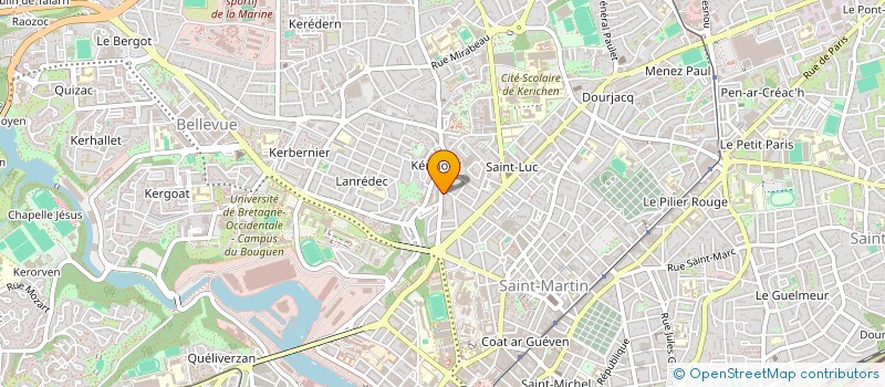 localisation de l'entreprise KERIDIS à BREST