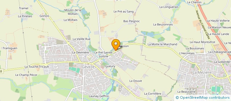 localisation de l'entreprise KERIMMO  GEVEZE