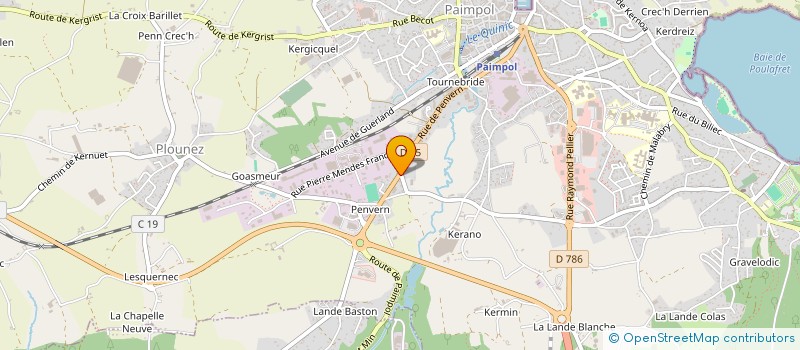 localisation de l'entreprise KERINAC  PAIMPOL