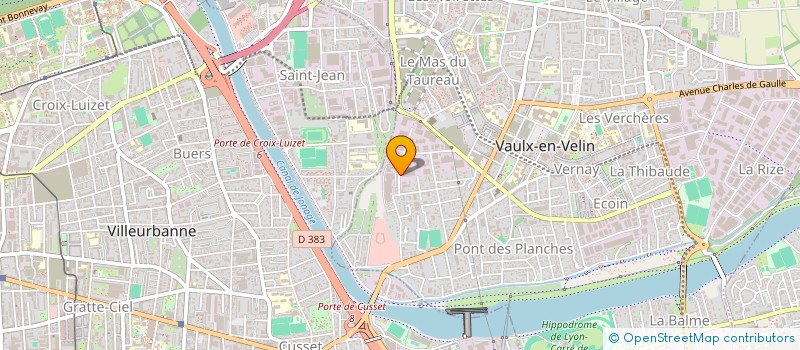 localisation de l'entreprise KERINVEST  VAULX-EN-VELIN