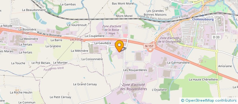 localisation de l'entreprise KERINVEST  CHATEAUBOURG