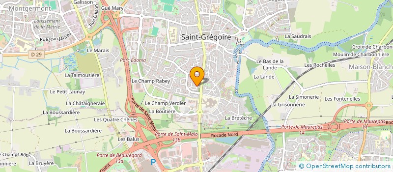 localisation de l'entreprise KERINVEST  SAINT-GREGOIRE