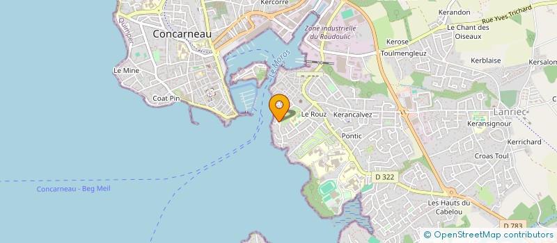 localisation de l'entreprise KERIOLET  CONCARNEAU