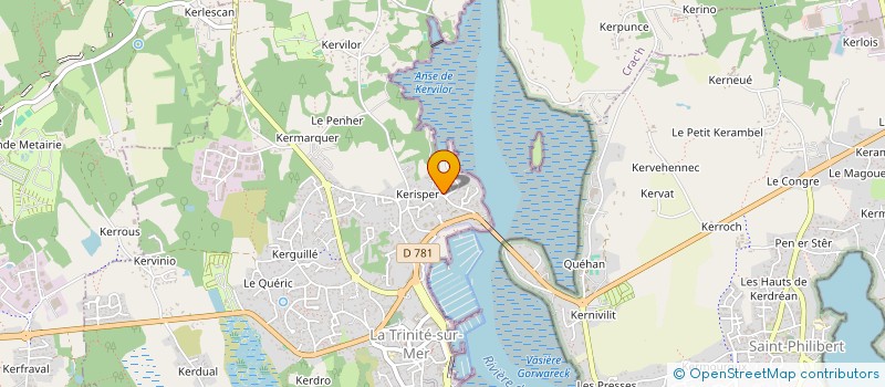 localisation de l'entreprise KERISPER  LA TRINITE-SUR-MER
