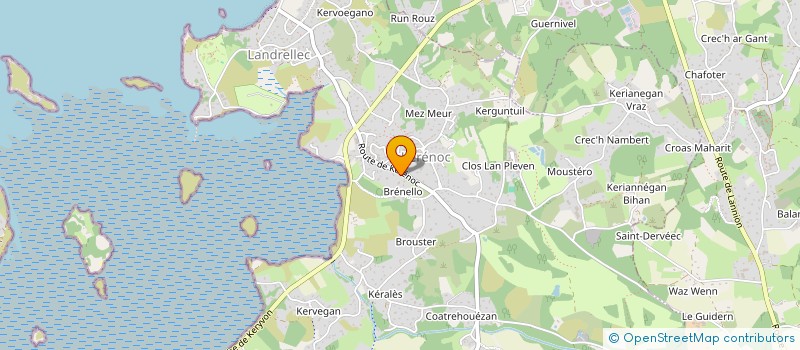 localisation de l'entreprise KERITEL SARL à PLEUMEUR-BODOU