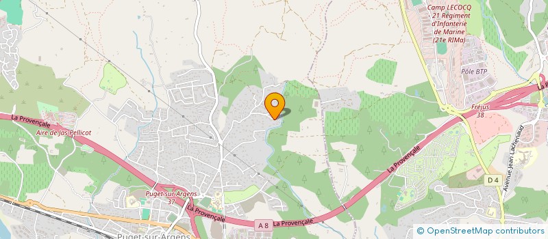 localisation de l'entreprise KERITI  PUGET-SUR-ARGENS