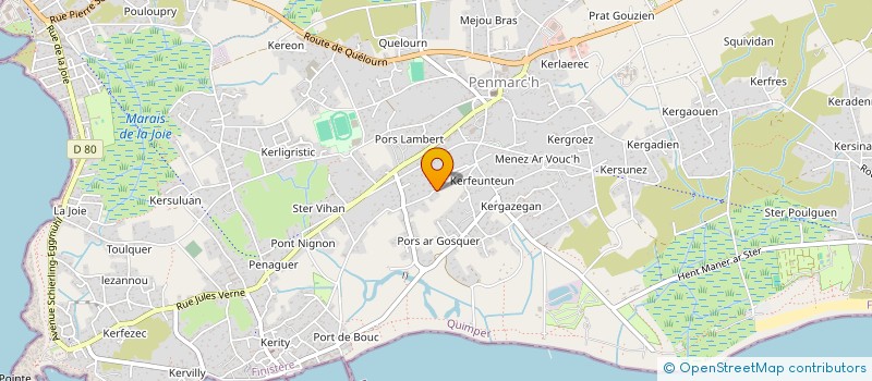 localisation de l'entreprise KERITY SUMMER PARTY 29760  PENMARCH