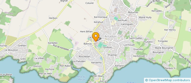 localisation de l'entreprise KERJAFFRE MAINGUY  ARRADON