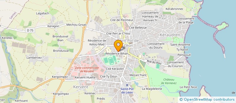 localisation de l'entreprise KERJAG à SAINT-POL-DE-LEON