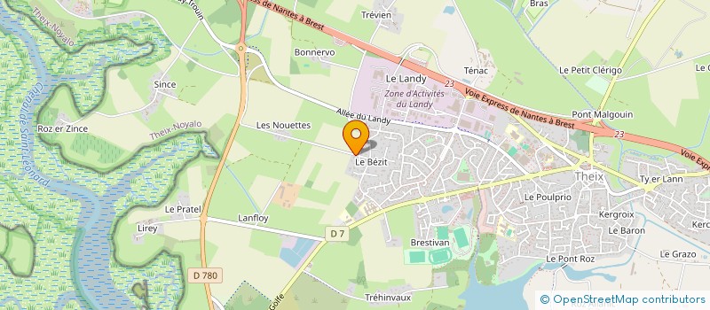 localisation de l'entreprise KERJANDAV  THEIX-NOYALO