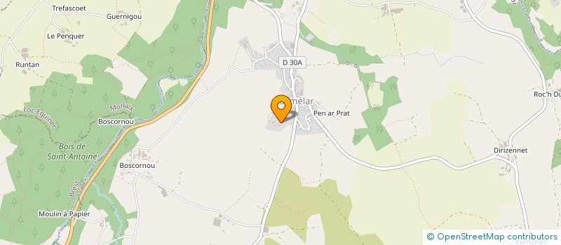 localisation de l'entreprise KERJANEL  LOCMELAR