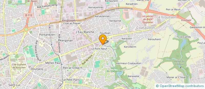 localisation de l'entreprise KERJEAN ET ASSOCIES à GUIPAVAS