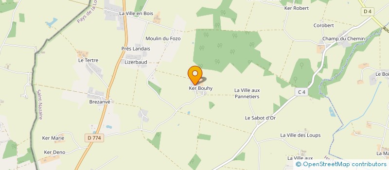 localisation de l'entreprise KERJO à HERBIGNAC