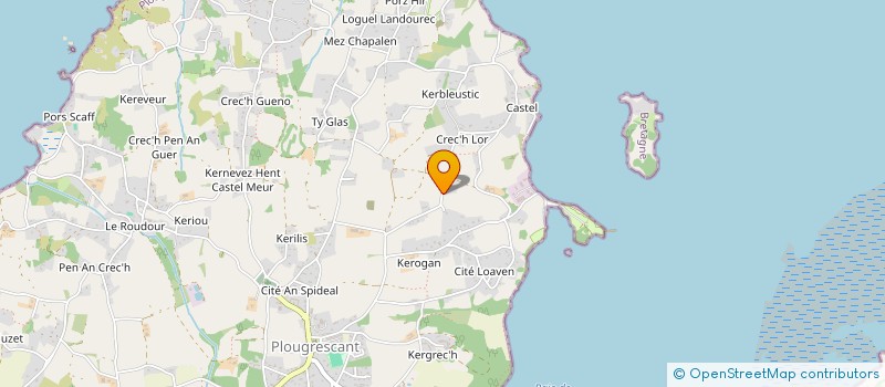 localisation de l'entreprise KERJOLY  PLOUGRESCANT