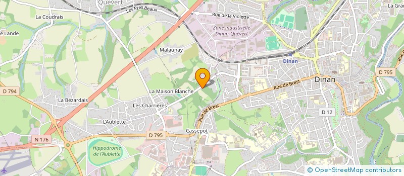 localisation de l'entreprise KERJOSSE  QUEVERT