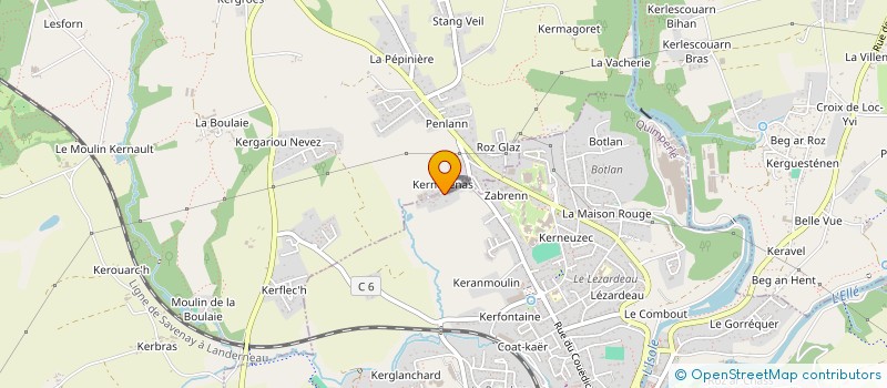 localisation de l'entreprise KERJULIEN  MELLAC