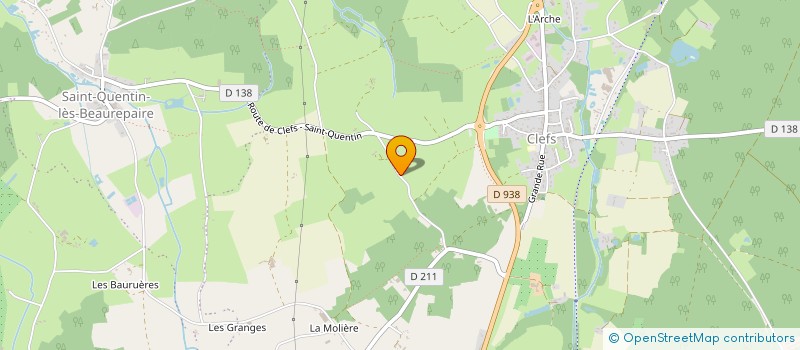 localisation de l'entreprise KERJURON  BAUGE-EN-ANJOU