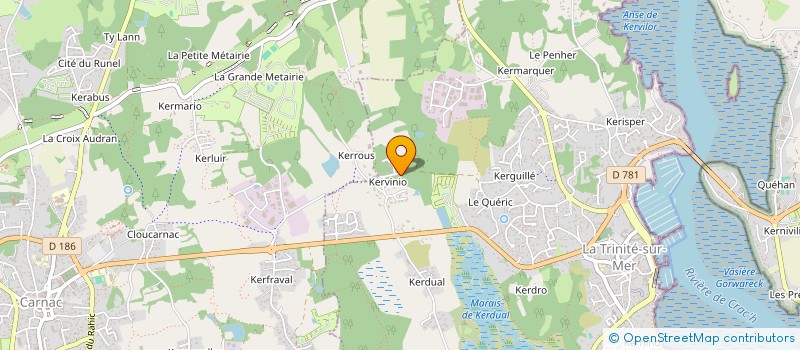 localisation de l'entreprise KERKHORN  LA TRINITE-SUR-MER