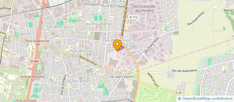 localisation de l'entreprise KERKOUAZ  VAULX-EN-VELIN