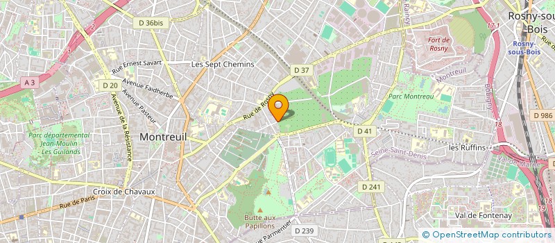 localisation de l'entreprise KERLAC  MONTREUIL