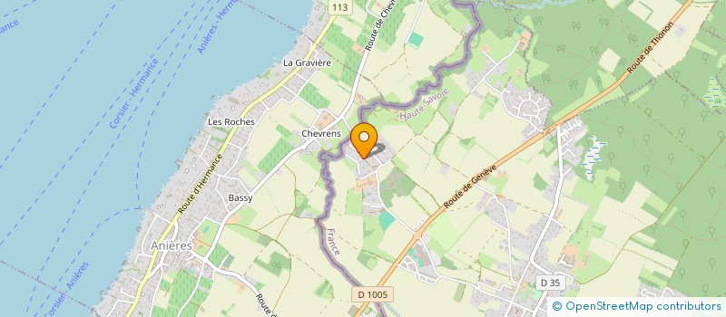 localisation de l'entreprise KERLAN  VEIGY-FONCENEX