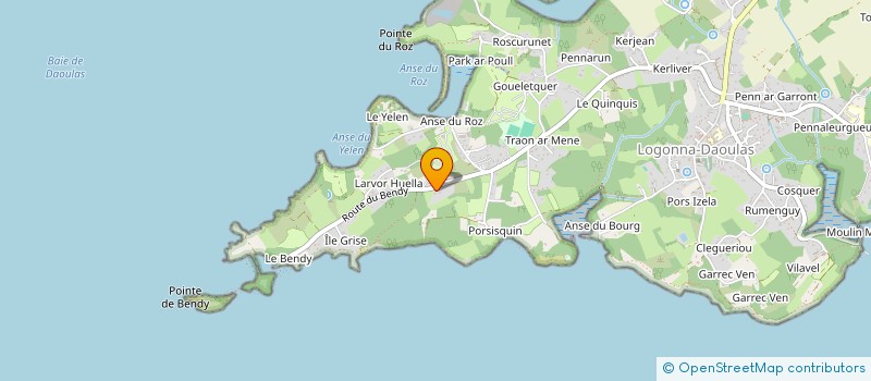 localisation de l'entreprise KERLAN  LOGONNA-DAOULAS