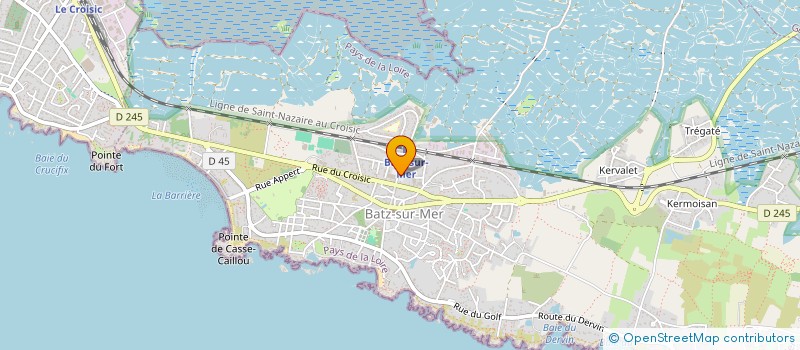 localisation de l'entreprise KERLAN à BATZ-SUR-MER