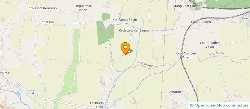 localisation de l'entreprise KERLEABOIS  ROSPORDEN