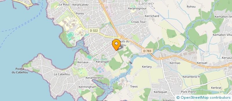 localisation de l'entreprise KERLEANN  CONCARNEAU