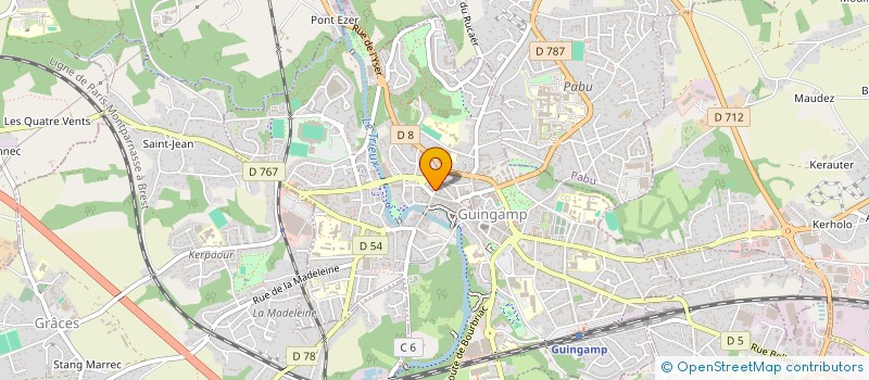 localisation de l'entreprise KERLEAU DROUADAINE  GUINGAMP