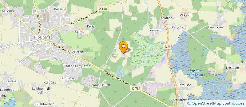 localisation de l'entreprise KERLEDOU  PLOUHINEC