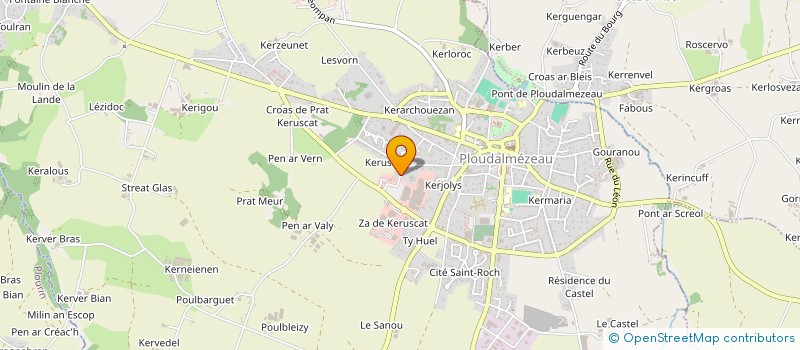 localisation de l'entreprise KERLEROUX CT à PLOUDALMEZEAU