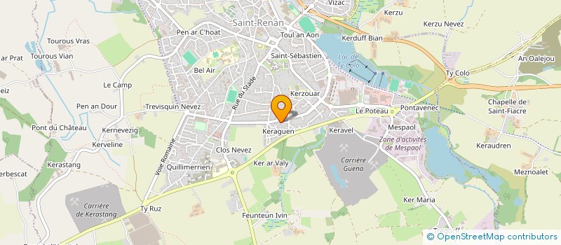 localisation de l'entreprise KERLEROUX-GARCIA à SAINT-RENAN