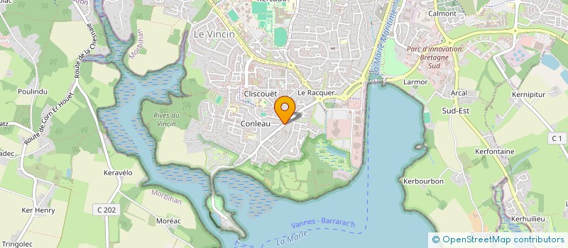 localisation de l'entreprise KERLEV à VANNES