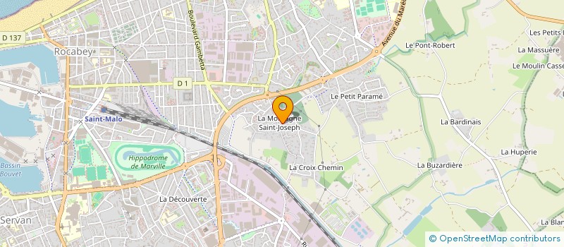 localisation de l'entreprise KERLEVENEZ 2  SAINT-MALO