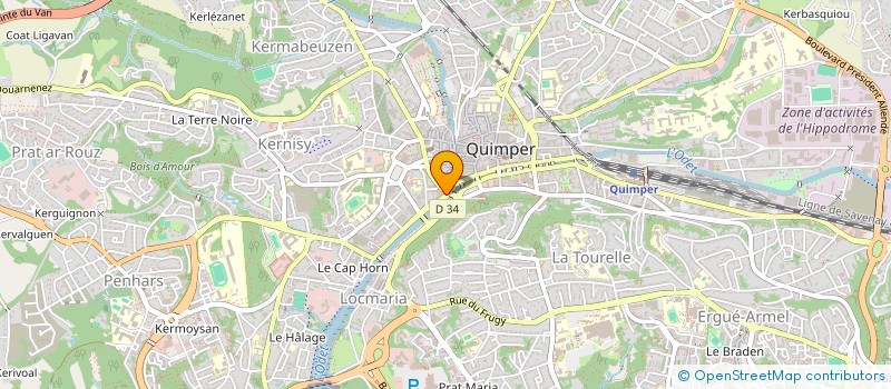 localisation de l'entreprise KERLIC 8  QUIMPER