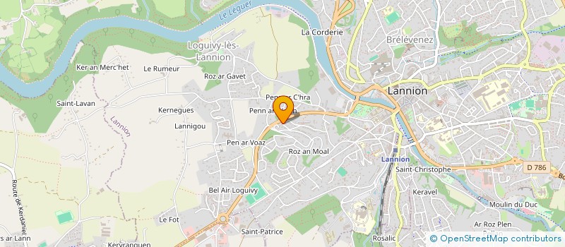 localisation de l'entreprise KERLITOUS  LANNION