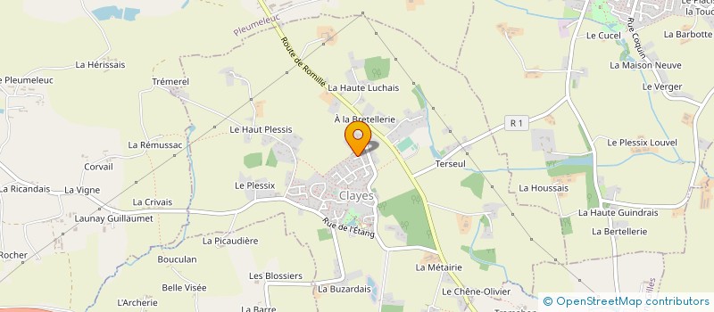 localisation de l'entreprise KERLLAM  CLAYES