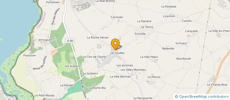 localisation de l'entreprise KERLMG  HILLION