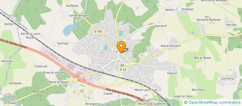 localisation de l'entreprise KERLOEN  LANDEVANT