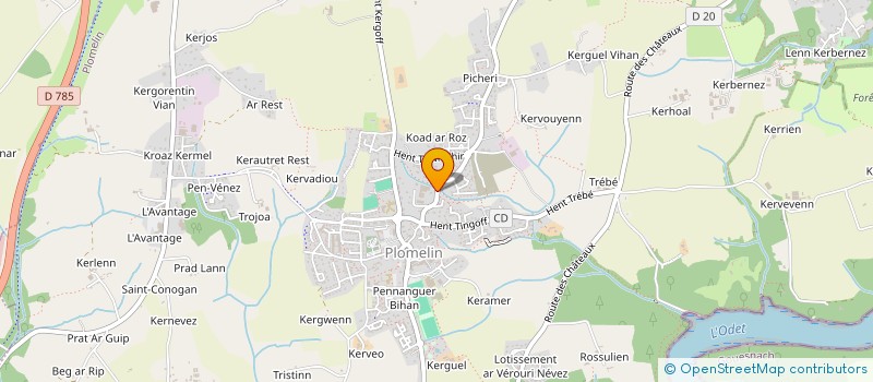 localisation de l'entreprise KERLOER  PLOMELIN