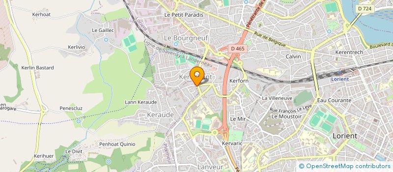 localisation de l'entreprise KERLOR à LORIENT