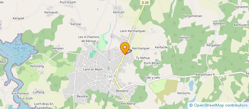 localisation de l'entreprise KERLORIENT  CRACH