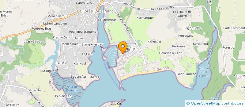 localisation de l'entreprise KERLOU  LA FORET-FOUESNANT