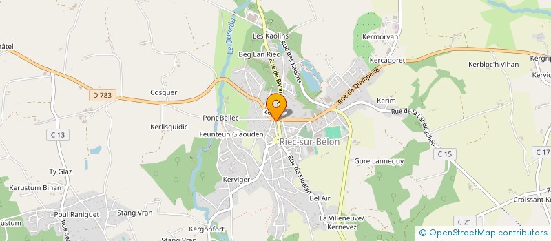 localisation de l'entreprise KERLYKYA  RIEC-SUR-BELON